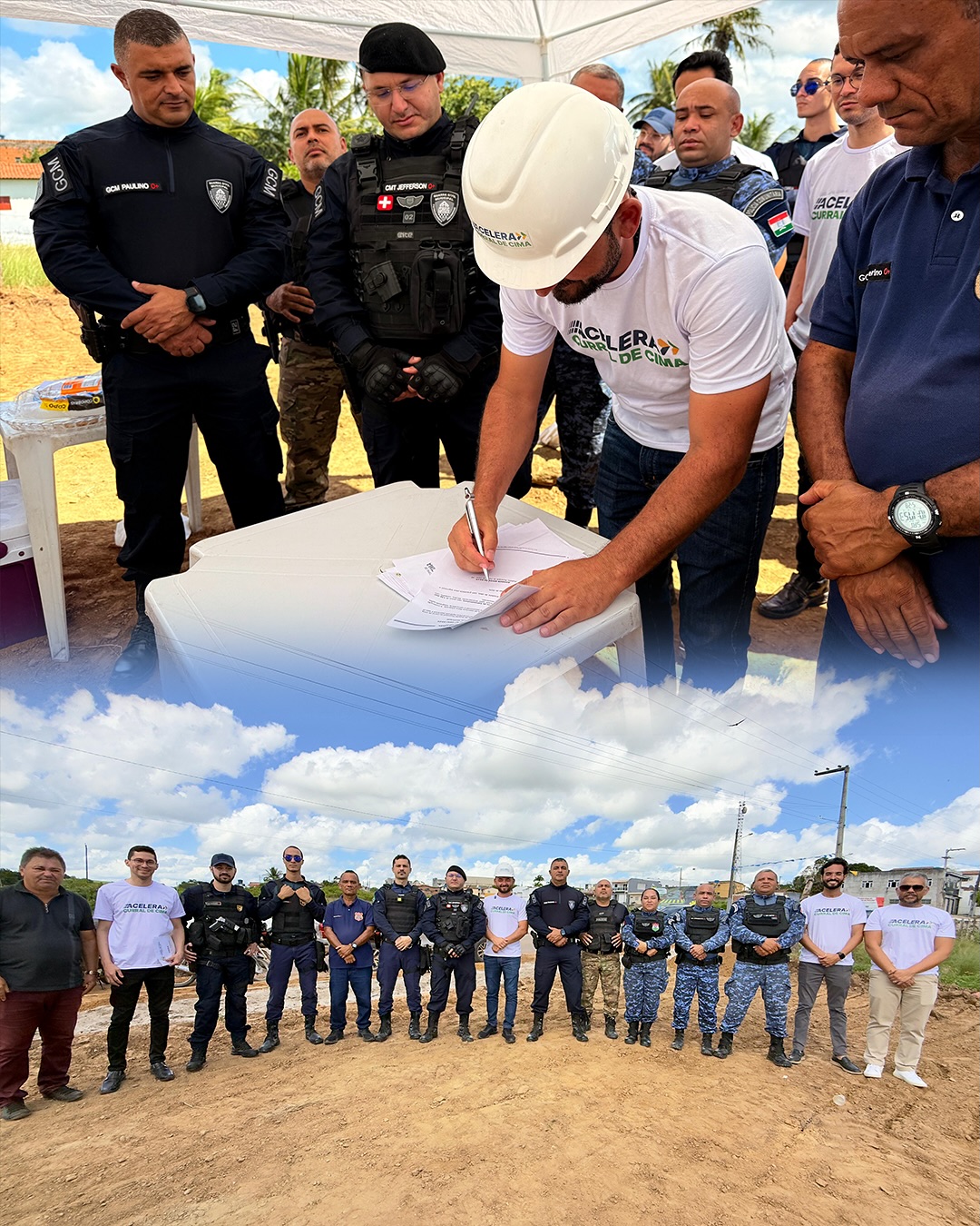 Curral de Cima assinou ordem de serviço para construção da Base da Guarda